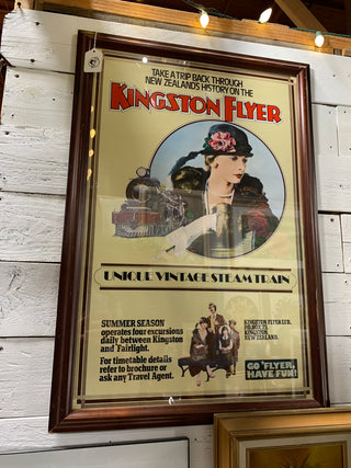 Kingston Flyer Train Poster Framed - Rancho