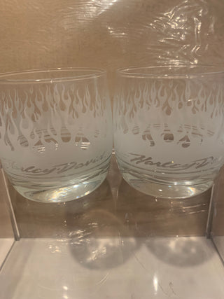 Harley Davidson rock glass set/2