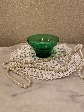 Rare Waterford Forest Green relish dish