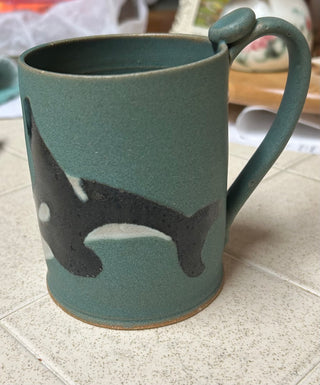 PG-Ceramic Mug Orca Whale by Wa Tei