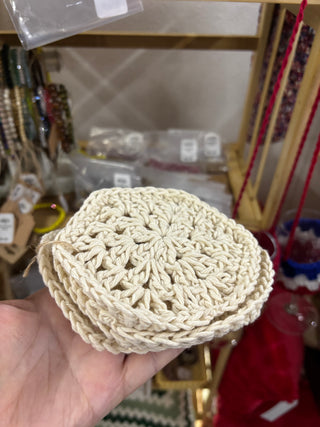 Natural Cream Coaster Set of 4