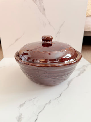 Vintage Marcrest Daisy & Dot Covered Casserole Dish