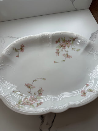 Antique Carlsbad Austria China 14” Oval Serving Platter