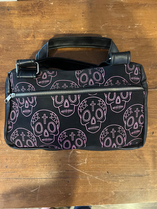 Lux de Ville Sugar skull hand bag RCD