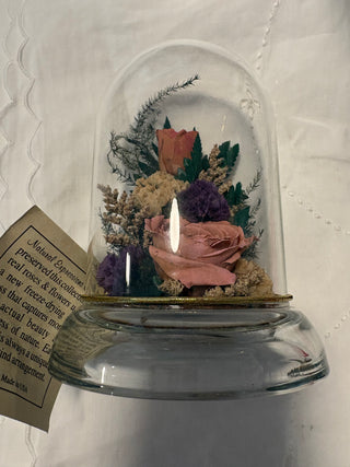 #94 Vintage Dried Flower Cloche