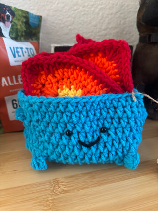 Dumpster Fire Coaster Set Teal