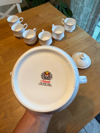 Marvel China tea set (w/ 6 cups)