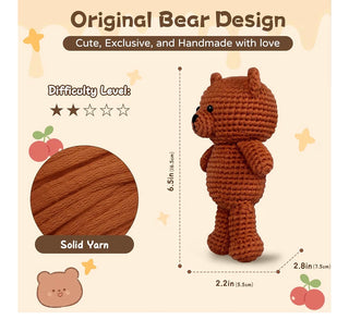 NEW Amorloop Crochet Kit for Beginners BEAR