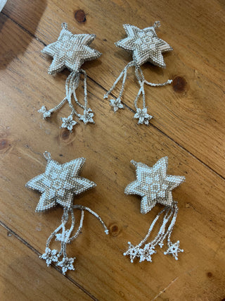 Hand Beaded Shooting Star Ornament