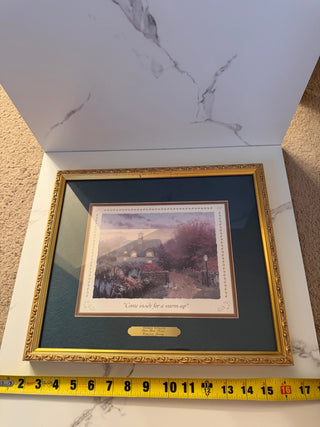Vintage Thomas Kinkade “Open Gate, Sussex” Framed Print - Collector’s Society