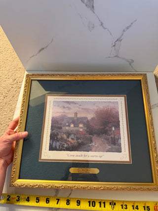 Vintage Thomas Kinkade “Open Gate, Sussex” Framed Print - Collector’s Society