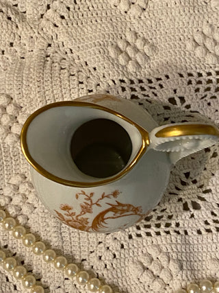 Vtg French Limoge porcelain creamer