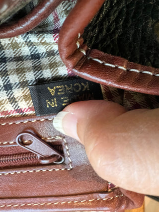 Vtg. Leather Talbot Purse 90s