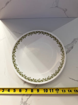Vintage Corelle Spring Blossom Green Dinner Plate (Crazy Daisy by Corning)