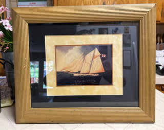 PG-Framed Vintage Print Schooner “Magic”