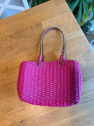 Pink Woven Purse