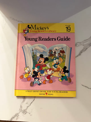 Vintage 1990 Mickey’s Young Readers Library Vol. 19: Young Readers Guide Hardcover Book