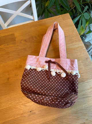 Small Handbag (pink and brown)