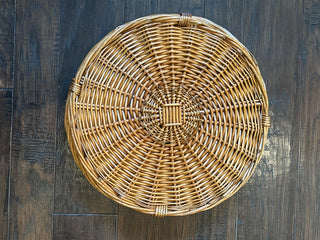 Round Woven Basket Tray