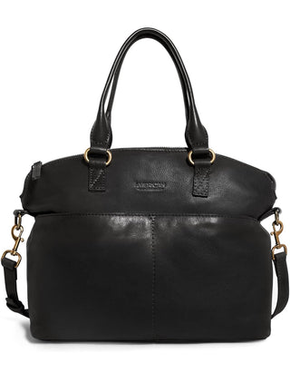black American Leather Co. Carrie Dome Satchel with a crossbody strap