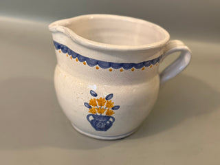 vintage hand-painted ceramic creamer pitcher