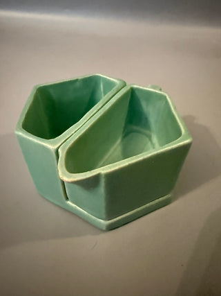 1930s  Tudor Pottery Nesting Sugar & Creamer Set
