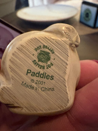 PotBellys "Paddles" seal trinket box/figure, 2001 -- 2"