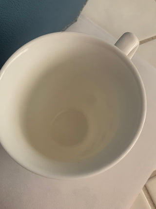Pedestal coffee mug makeup/perfume