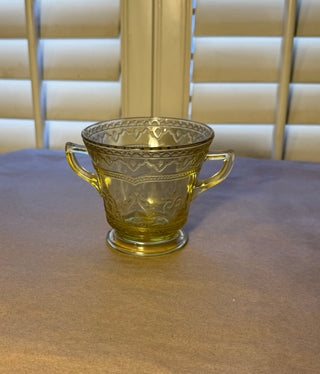 Vintage Federal Glass Sugar Bowl