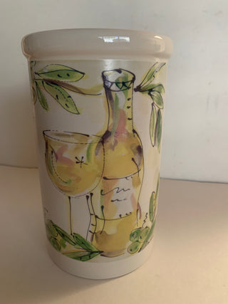 Calif Pantry Ceramic Crock 8 1/2”