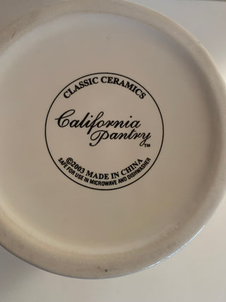 Calif Pantry Ceramic Crock 8 1/2”
