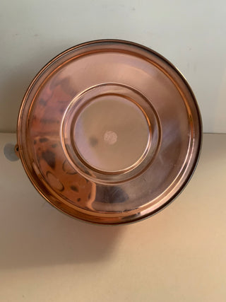 Vntg Hammered copper teapot W/Rooster lid