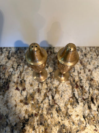 Brass Salt and Pepper Shakers