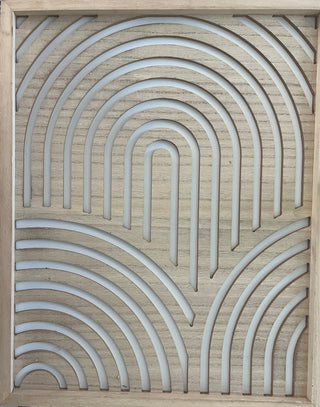 BOHO WOODEN ARCH WALL ART