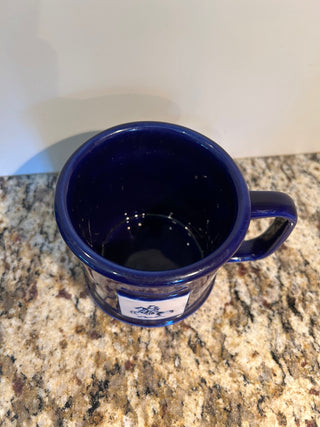 Cobalt Blue Mug with Horse  Rider
