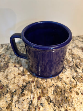 Cobalt Blue Mug with Horse  Rider