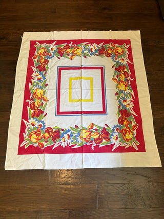 MCM  Floral Tablecloth