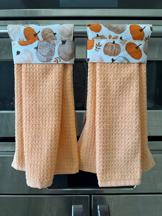 Hanging Kitchen Towel - Artistic Pumpkins