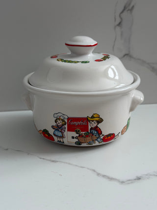 Vintage 1996 Campbell’s Soup Lidded Crock Bowl