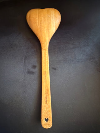 Bamboo Heart Shaped Spoon for cooking Wooden Cook with Love Spoon Kitchen Utensil