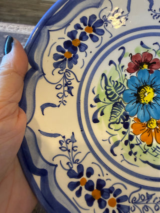 VTG Platart Spanish Folk Art Pottery Plate