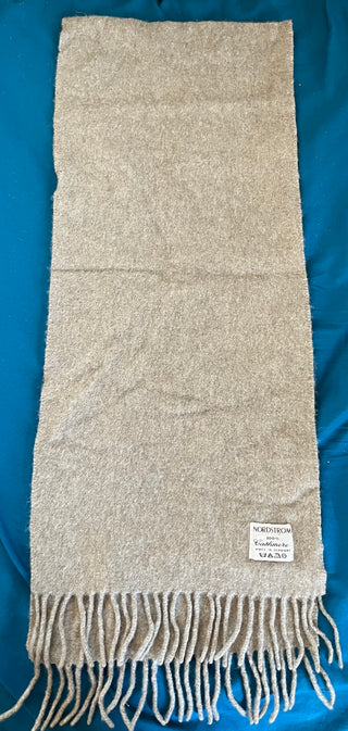 100% Cashmere Brown Scarf