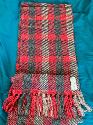 100% Wool Scarf - Plaid