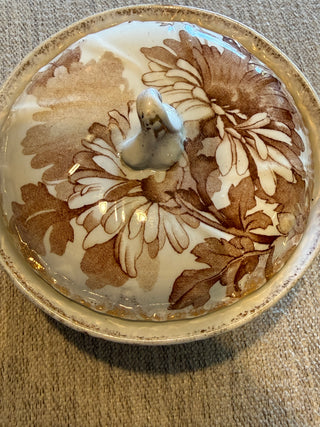 Antique Ridgways England Saskia Lidded Dish