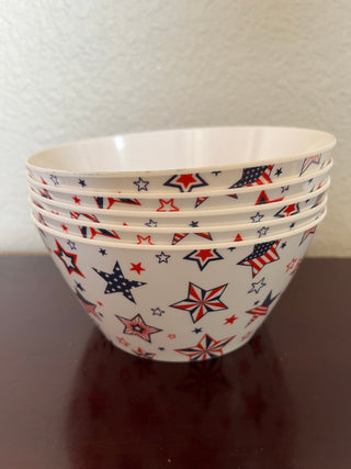 Hard Plastic Bowls Set of 5
