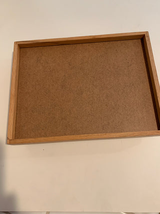 Vntg Wood Tray w/Needlepoint