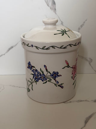Vintage International China Co. “Terrace Blossoms” Stoneware Canister with Lid