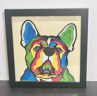 Framed Shadow Box - French Bulldog