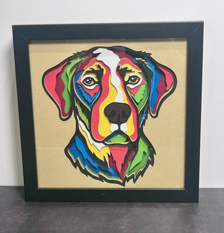 Framed Shadow Box - Labrador