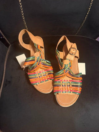 New without box multicolored Brown Sandals size 9